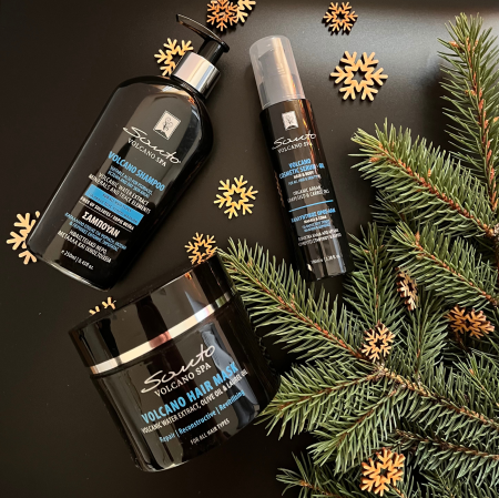 Zestaw Kosmetyków do pielęgnacji włosów Santo Volcano Spa